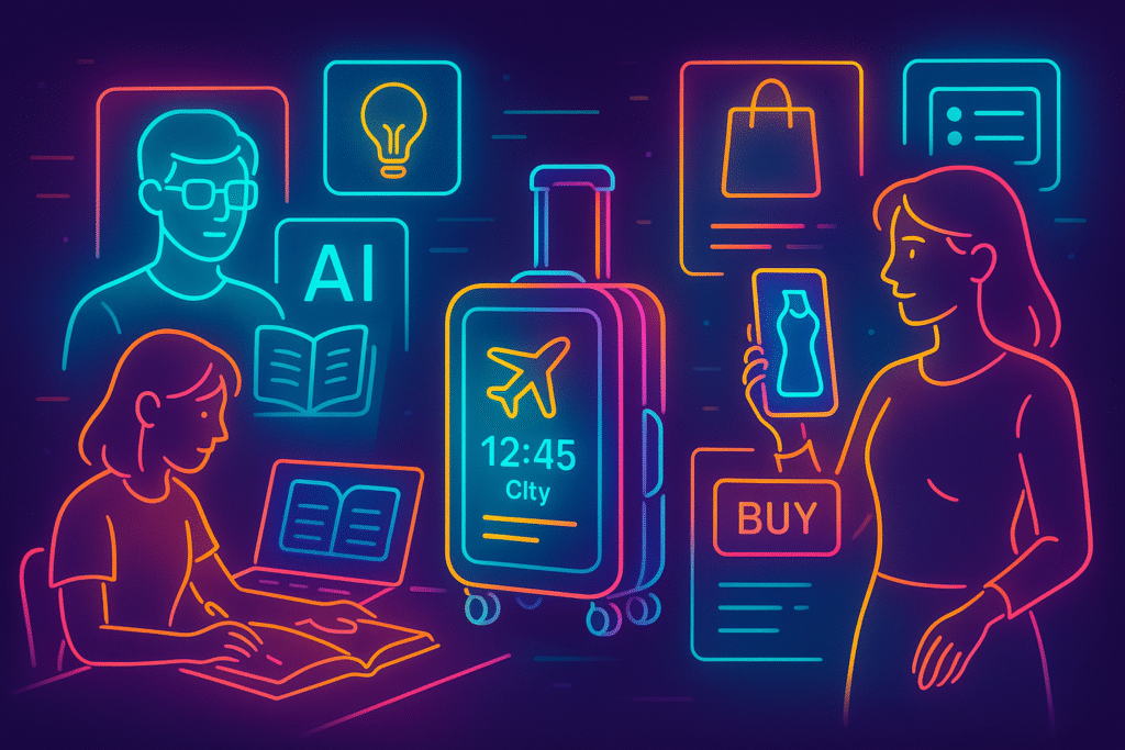 How AI Is Transforming Education, Travel & Shopping in 2025